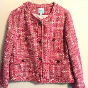 Old Navy Studio Spotlight Pink Tweed Jacket